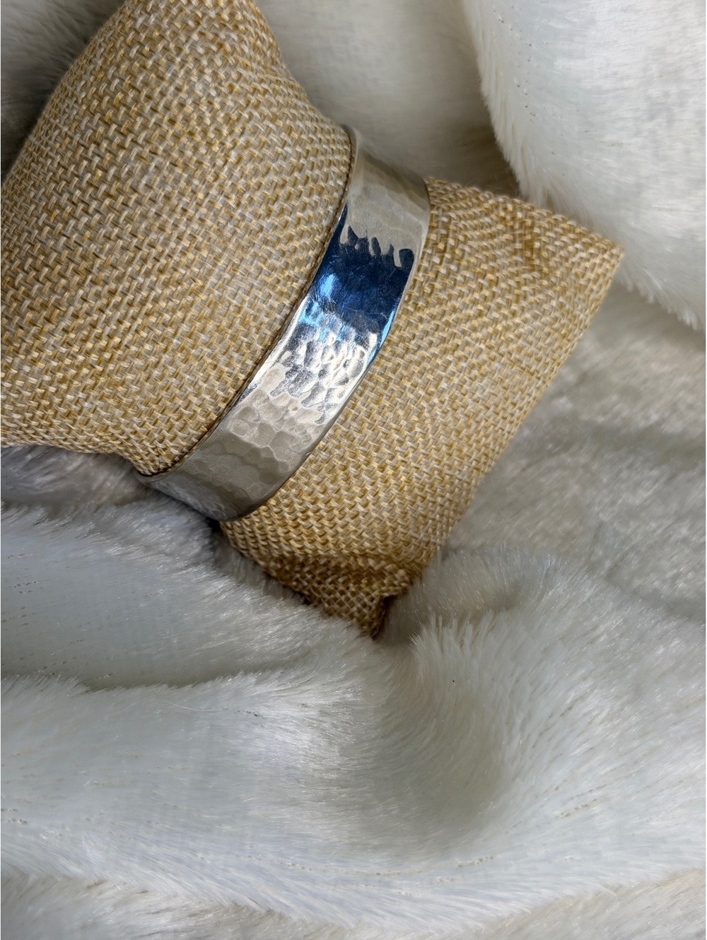 Silpada’s B0851 Vintage Wide Hammered Sterling Silver Cuff Bracelet